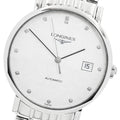 LONGINES L4.810.4 Elegant Collection Date 13P Diamond Automatic Men's Watch - Excellent Condition