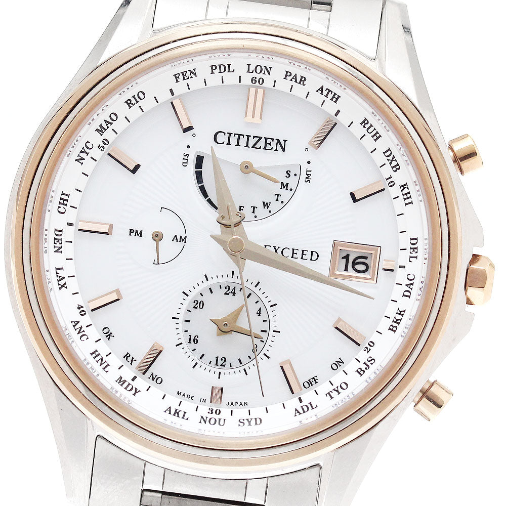 CITIZEN AT9134-68W/H820-000F902 Exceed 45th Anniversary Model Eco-Drive Solar Radio-Controlled Men's Watch (Good Condition)