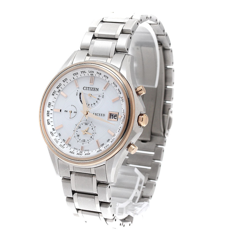CITIZEN AT9134-68W/H820-000F902 Exceed 45th Anniversary Model Eco-Drive Solar Radio-Controlled Men's Watch (Good Condition)