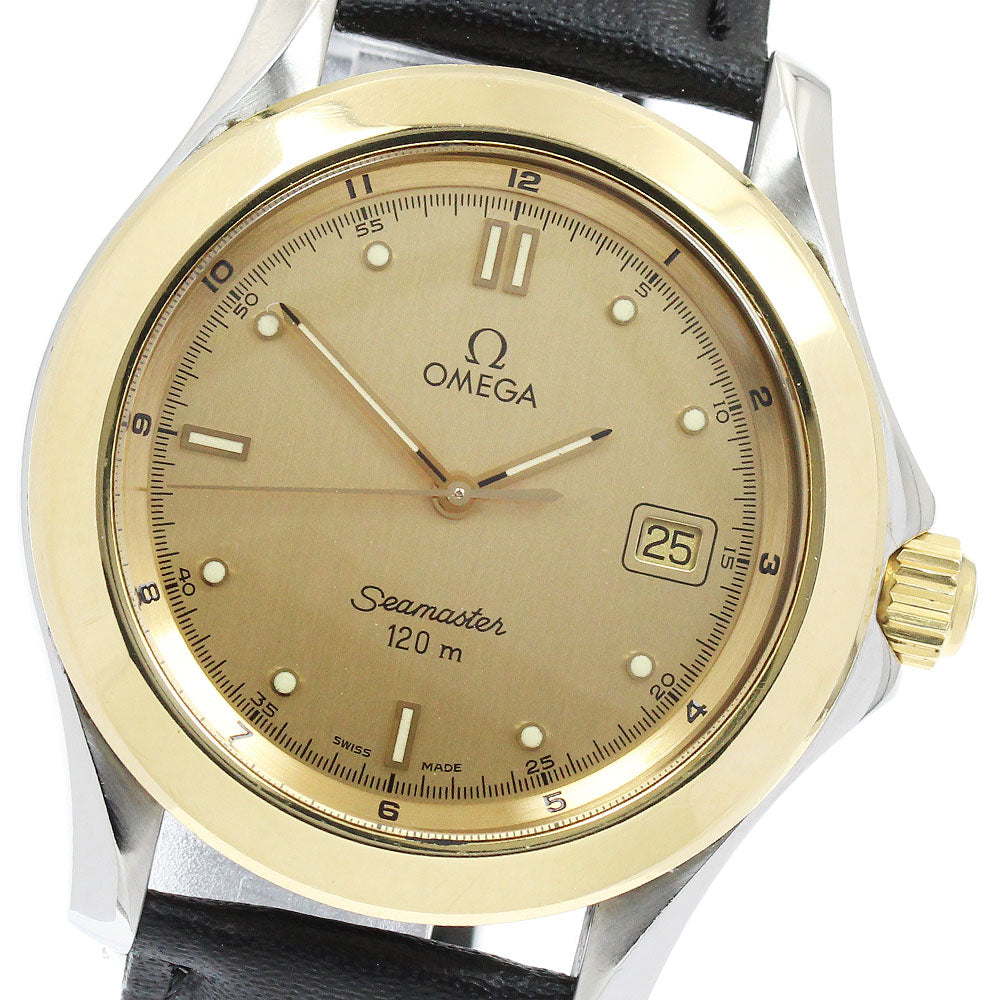 OMEGA Seamaster 120 YG Bezel Quartz Men's Watch