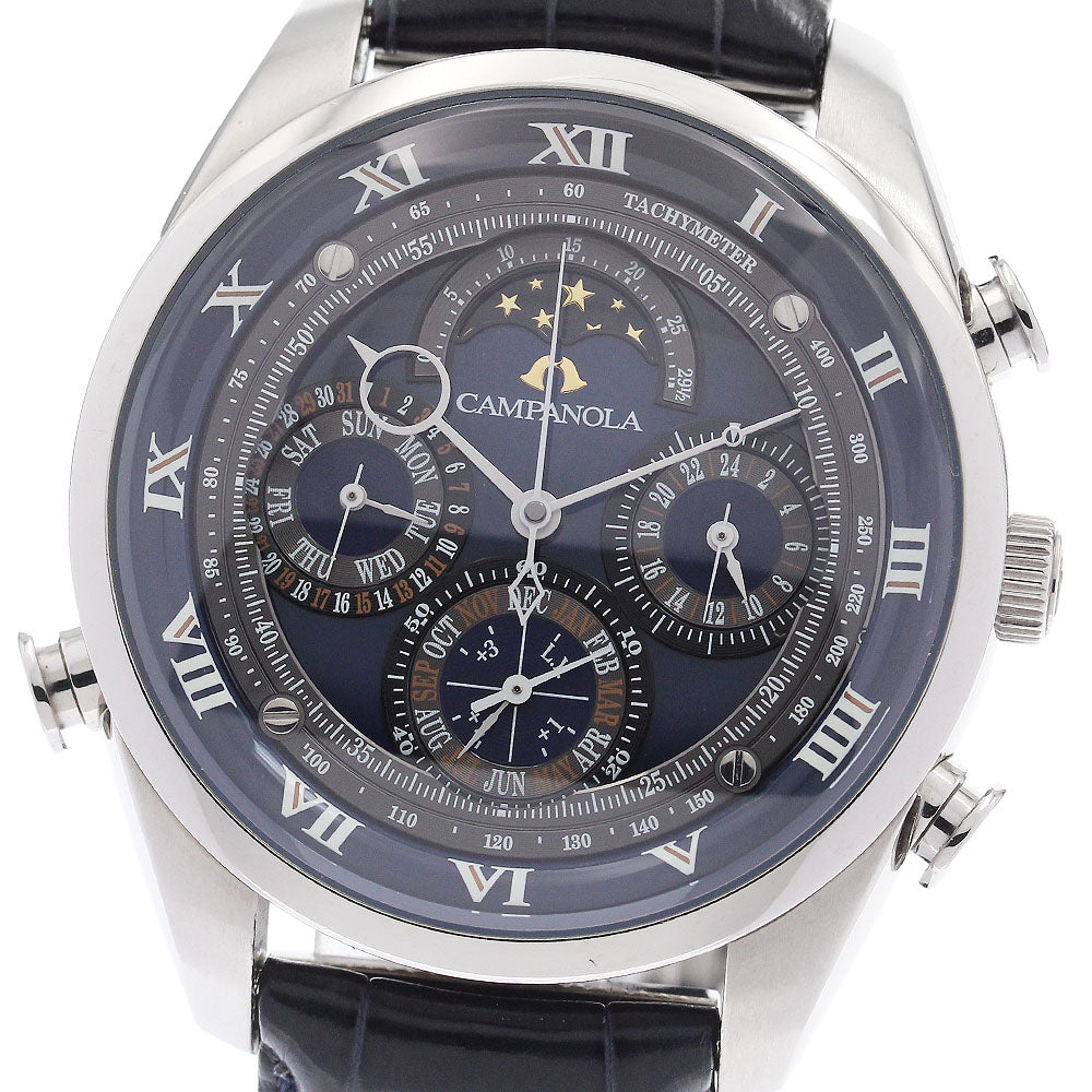CITIZEN AH4080-01L/6772-T025323 Campanola Grand Complication Dark Blue Limited Edition of 300 Quartz Men's Watch with Box and Warranty.