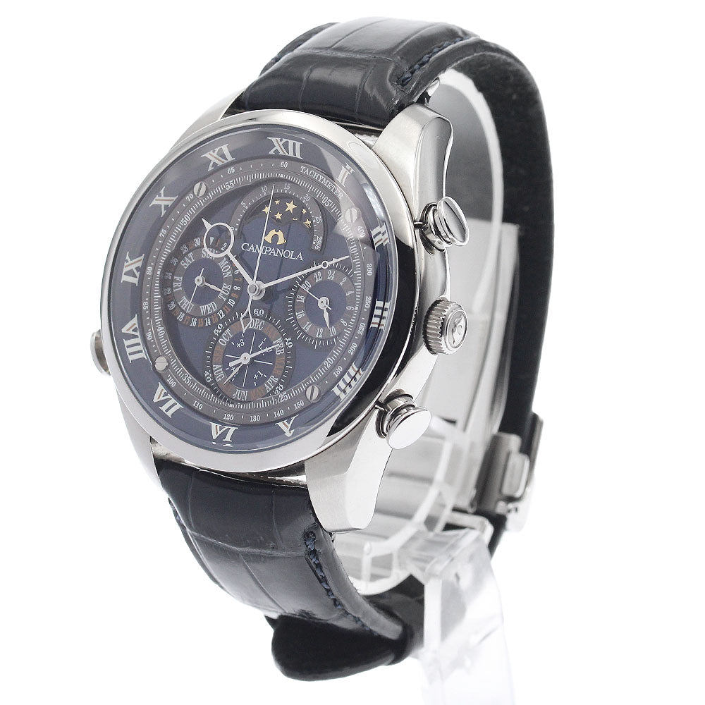 CITIZEN AH4080-01L/6772-T025323 Campanola Grand Complication Dark Blue Limited Edition of 300 Quartz Men's Watch with Box and Warranty.