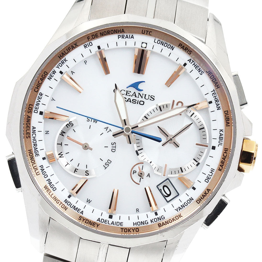 CASIO OCW-S3400E-7AJF Oceanus Manta Day-Date Solar Radio-Controlled Men's Watch (with box and warranty)