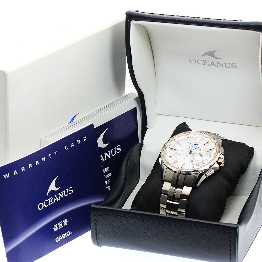 CASIO OCW-S3400E-7AJF Oceanus Manta Day-Date Solar Radio-Controlled Men's Watch (with box and warranty)