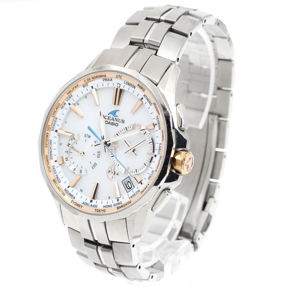 CASIO OCW-S3400E-7AJF Oceanus Manta Day-Date Solar Radio-Controlled Men's Watch (with box and warranty)