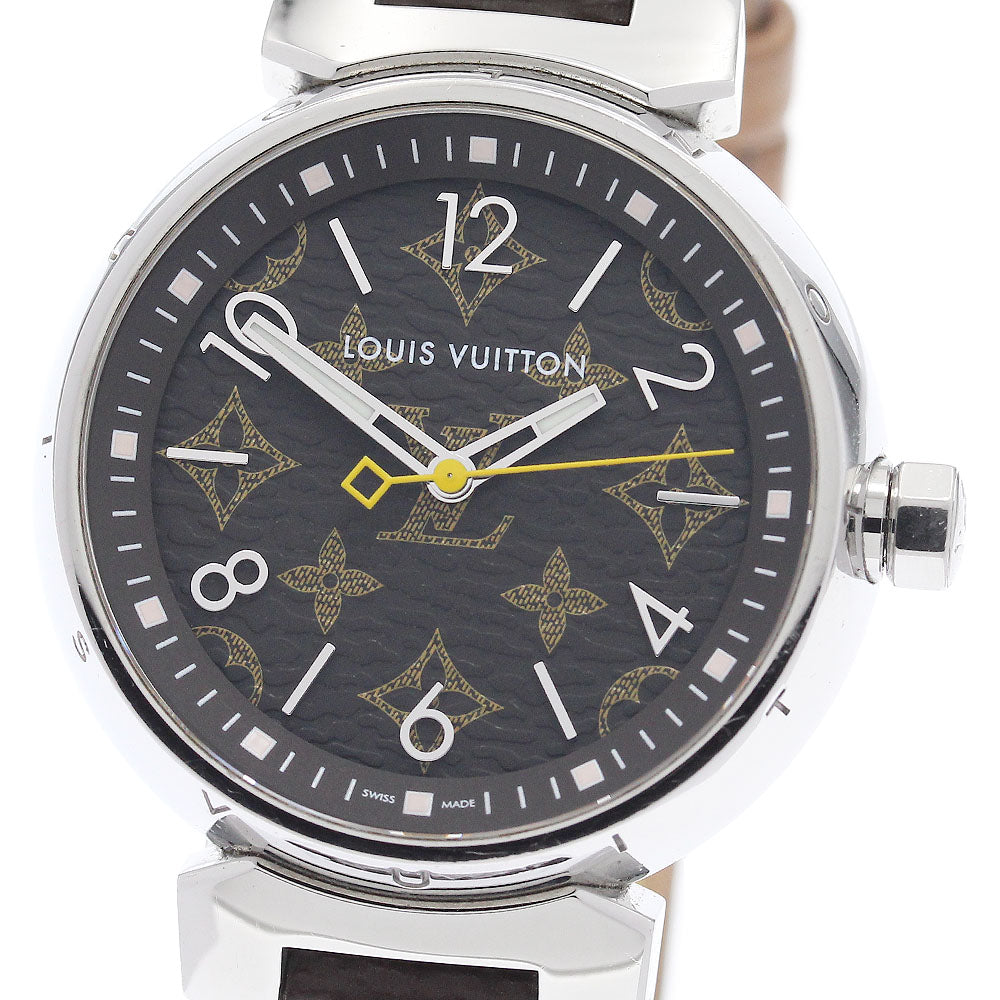 LOUIS VUITTON QA071 Tambour MM Monogram 34 Quartz Women's Watch