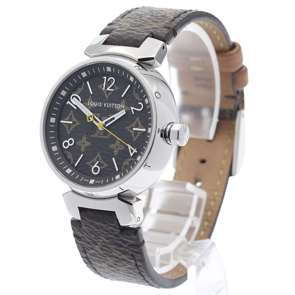 LOUIS VUITTON QA071 Tambour MM Monogram 34 Quartz Women's Watch