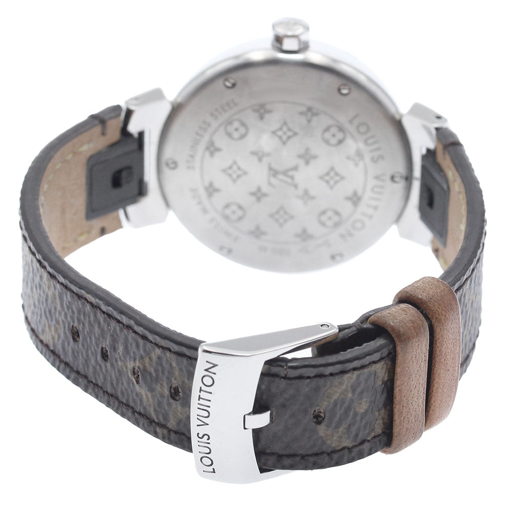 LOUIS VUITTON QA071 Tambour MM Monogram 34 Quartz Women's Watch