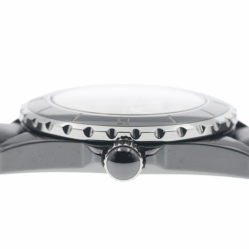 CHANEL H0683 J12 38MM Black Ceramic Date Automatic Men's Watch (Good Condition)