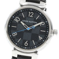 LOUIS VUITTON QA073 Tambour Damier Graphite Quartz Men's Watch Excellent Condition with Box and Warranty Card