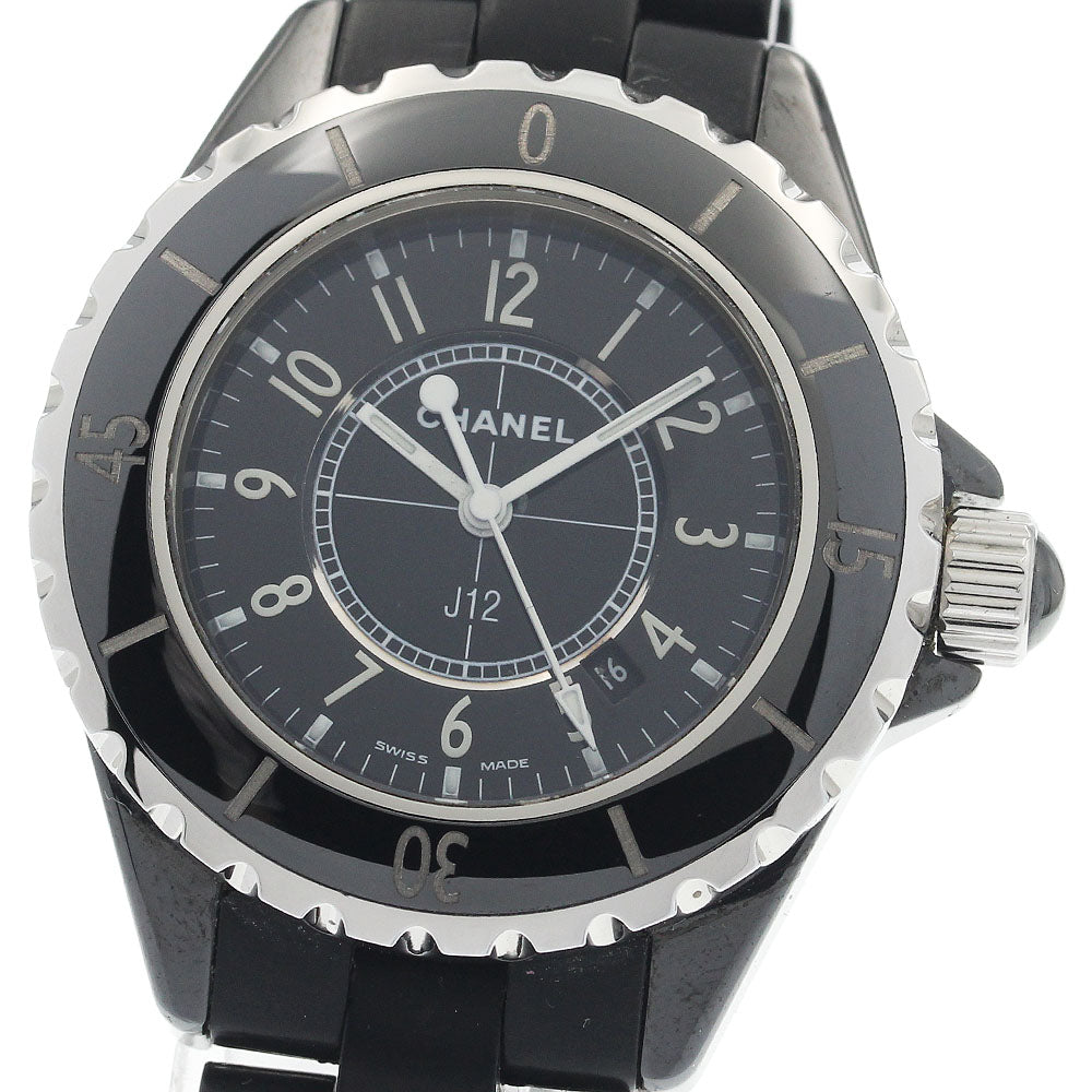 CHANEL H0681 J12 Black Ceramic Date Quartz Ladies Watch