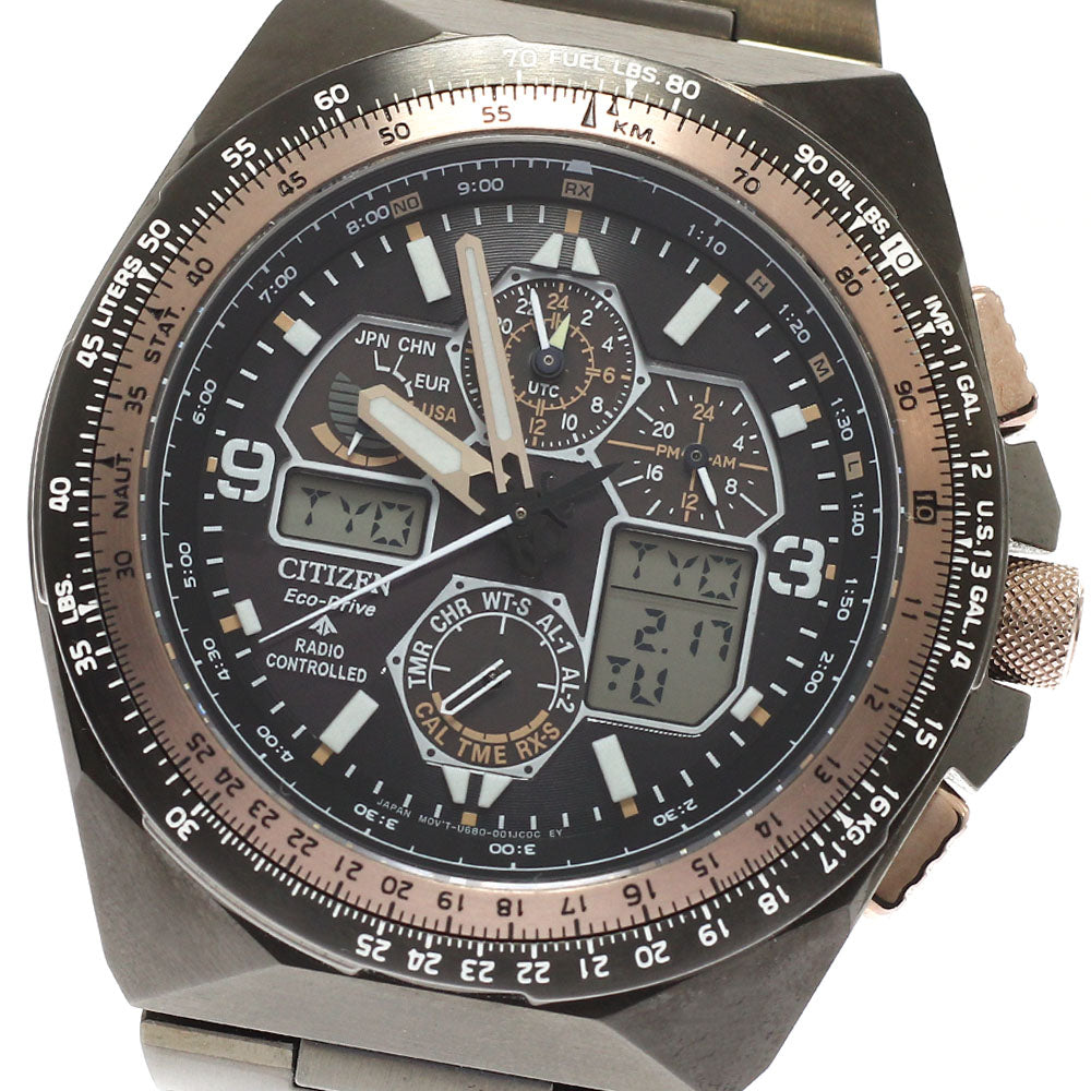 CITIZEN JY8146-54E/U680-003JD09 Promaster SKY 35th Anniversary Eco-Drive Solar Radio-Controlled Men's Watch Excellent Condition with Inner Box and Warranty Card.