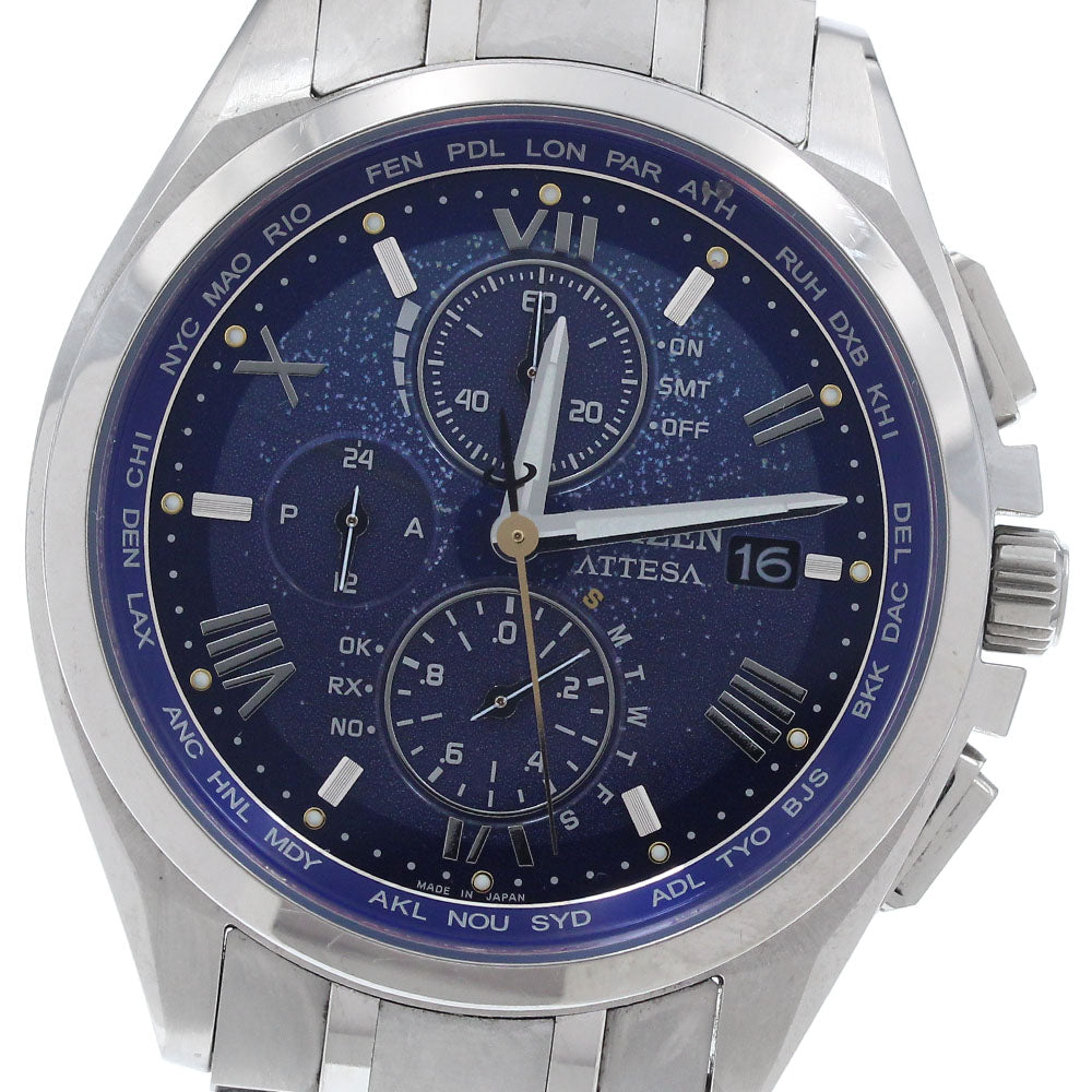 CITIZEN H800-A1CDW01/AT8240-74L Attesa Dear Collection Silent Snow Solar Radio-Controlled Men's Watch (Comes with Box and Warranty)