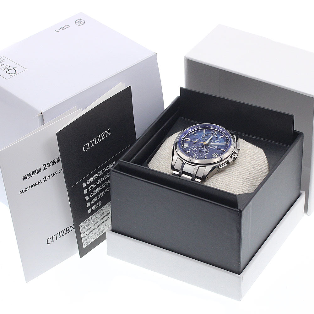 CITIZEN H800-A1CDW01/AT8240-74L Attesa Dear Collection Silent Snow Solar Radio-Controlled Men's Watch (Comes with Box and Warranty)