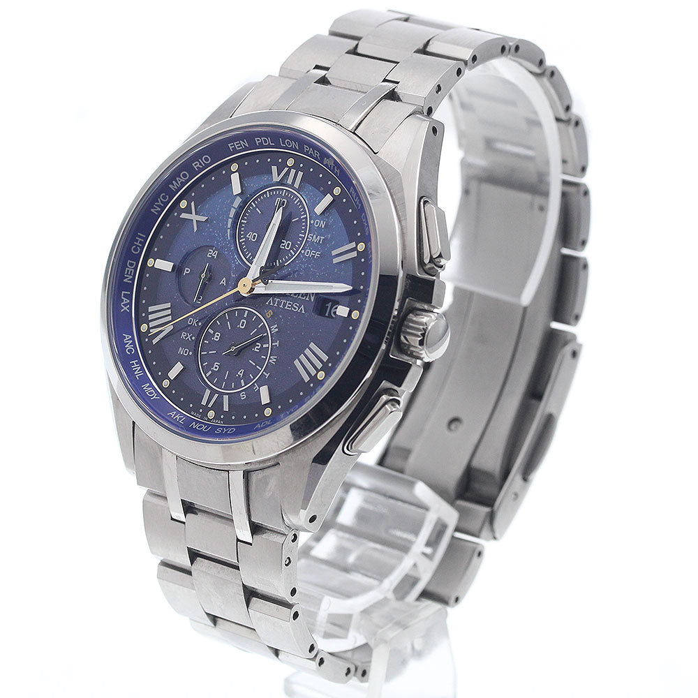 CITIZEN H800-A1CDW01/AT8240-74L Attesa Dear Collection Silent Snow Solar Radio-Controlled Men's Watch (Comes with Box and Warranty)