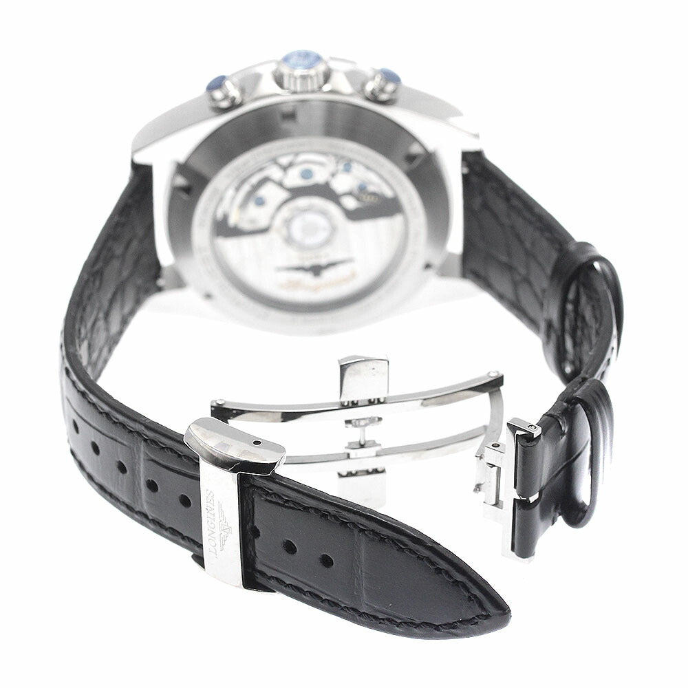 LONGINES L3.835.4 Conquest Chronograph Automatic Men's Watch Excellent Condition with Box and Warranty Card