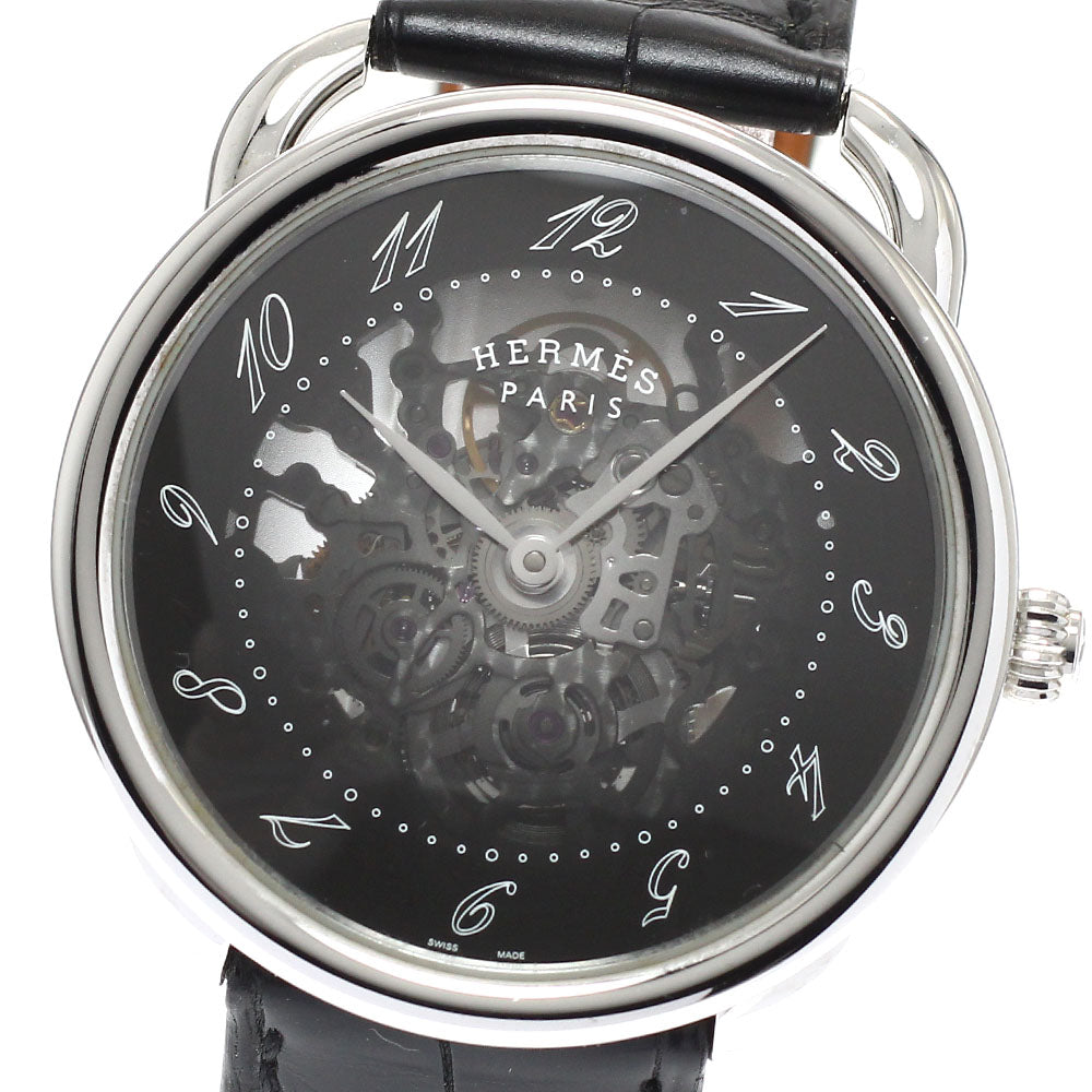 HERMES AR2.710 Arceau Skelet Automatic Men's Watch - Excellent Condition