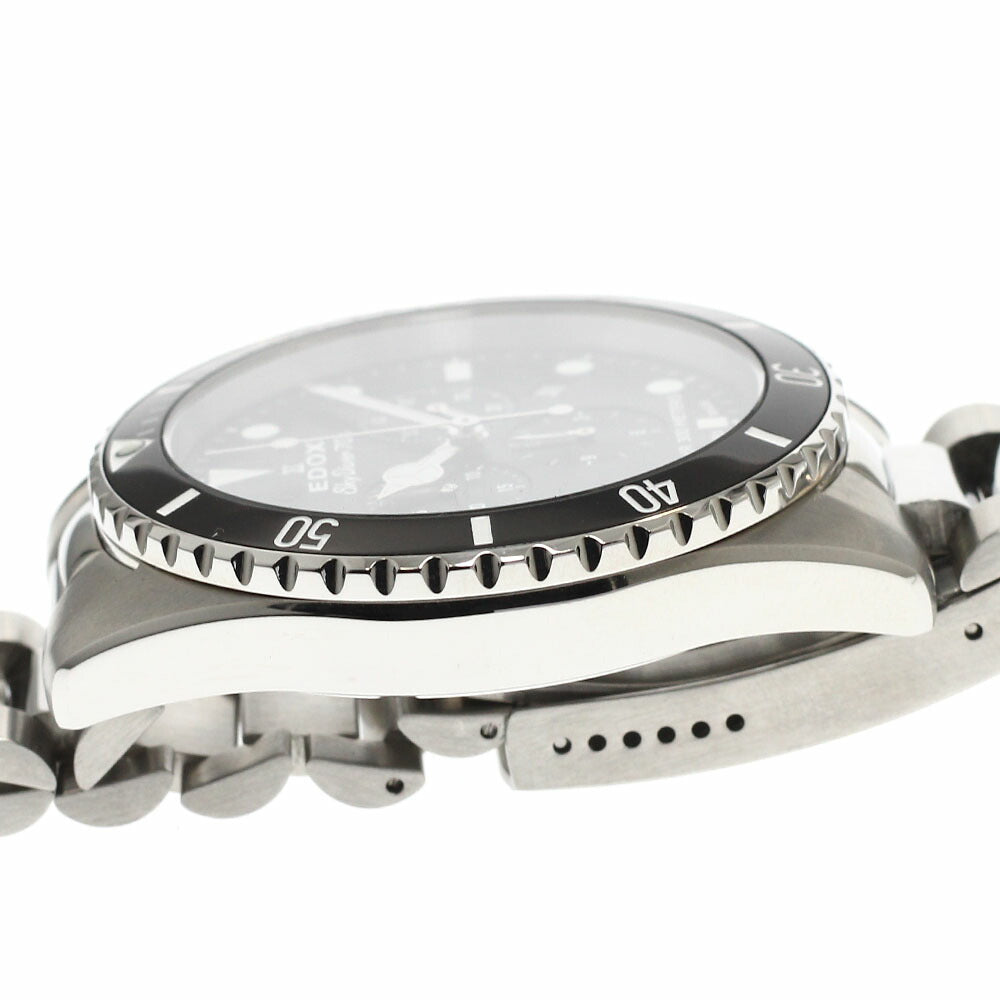 EDOX 10238-3NM-NI Skydiver Date Chronograph Quartz Men's Watch Excellent Condition with Box and Warranty Card