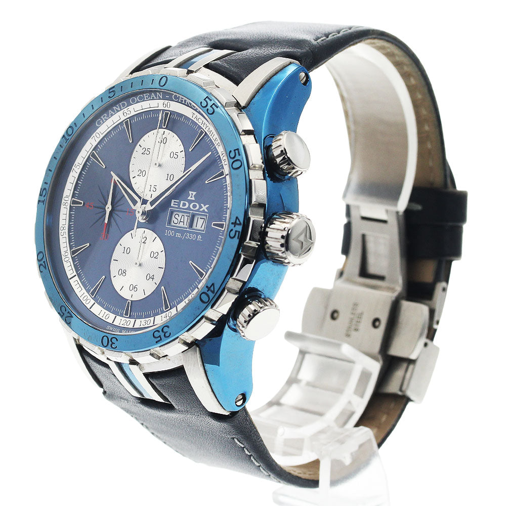 EDOX 01121 Grand Ocean Day-Date Chronograph Automatic Men's Watch with Warranty