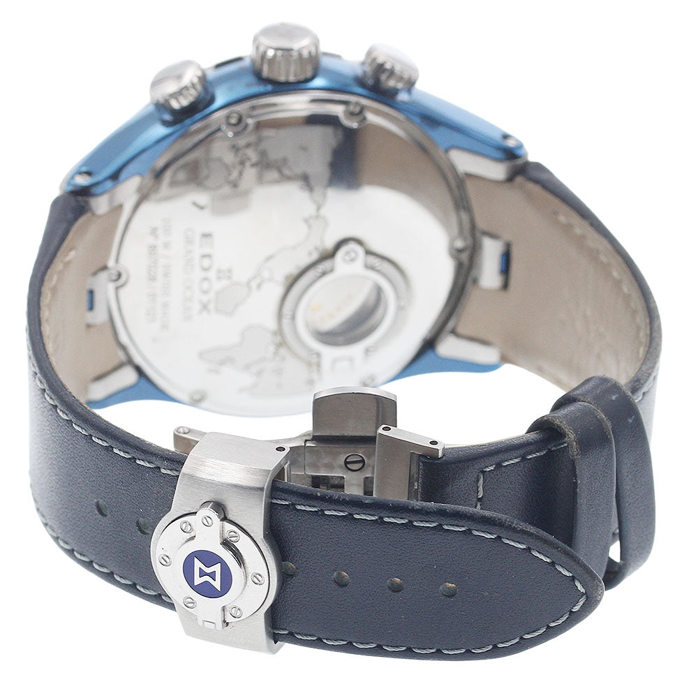 EDOX 01121 Grand Ocean Day-Date Chronograph Automatic Men's Watch with Warranty