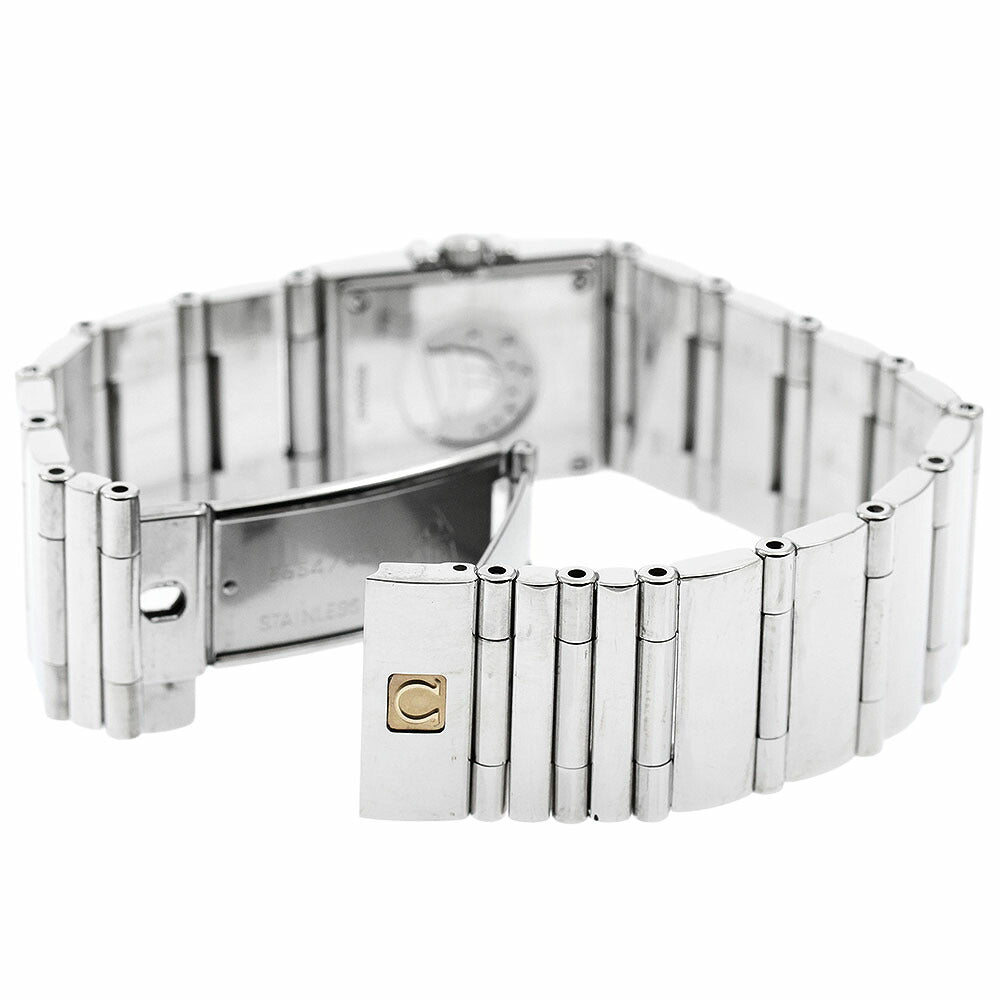 OMEGA 1528.46 Constellation Carre Quadra 4P Diamond Bezel Quartz Ladies