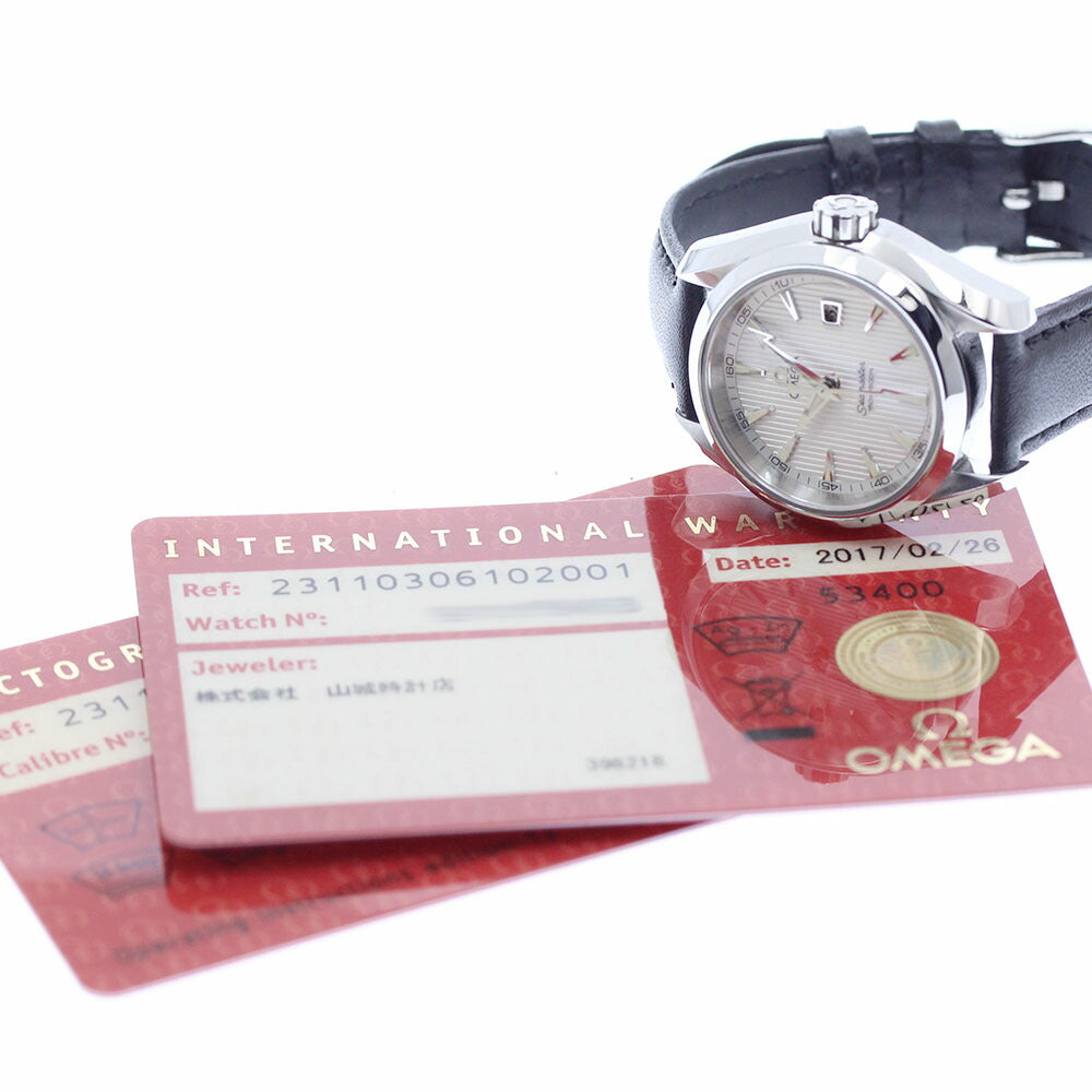 OMEGA 231.10.30.61.02.001 Seamaster Aqua Terra Date Quartz Ladies Watch with Warranty Card