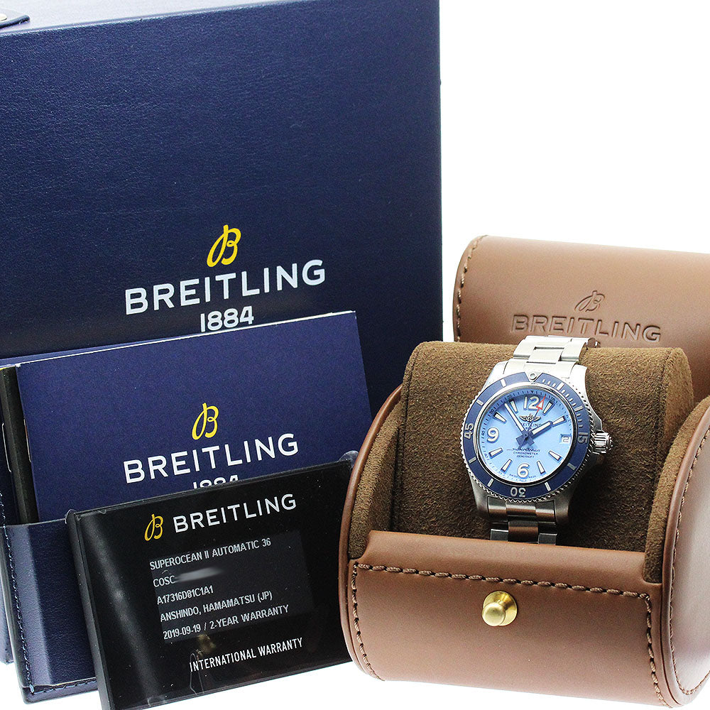 BREITLING A17316 Superocean II 36 Date Automatic Boys' Watch (with box and warranty)