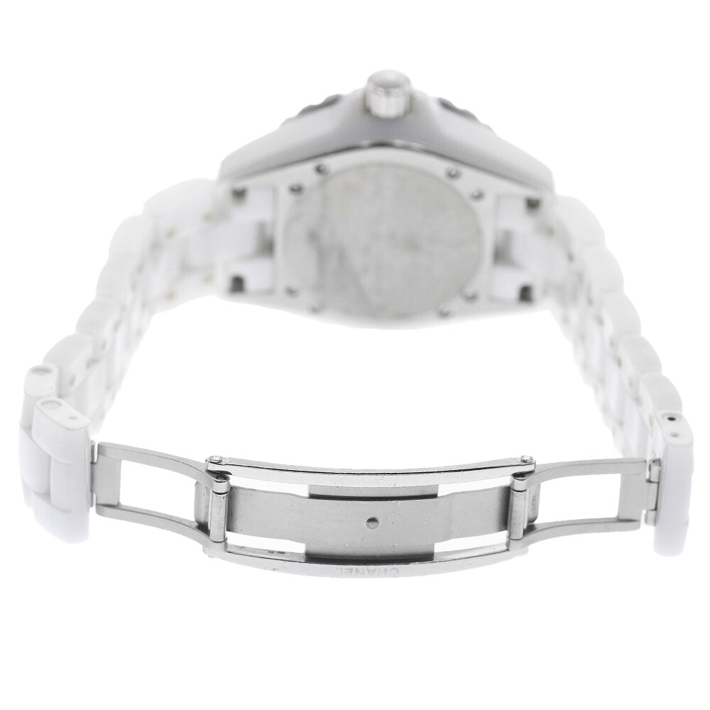 CHANEL H1181 J12 Pink Sapphire Bezel Quartz Women's Watch