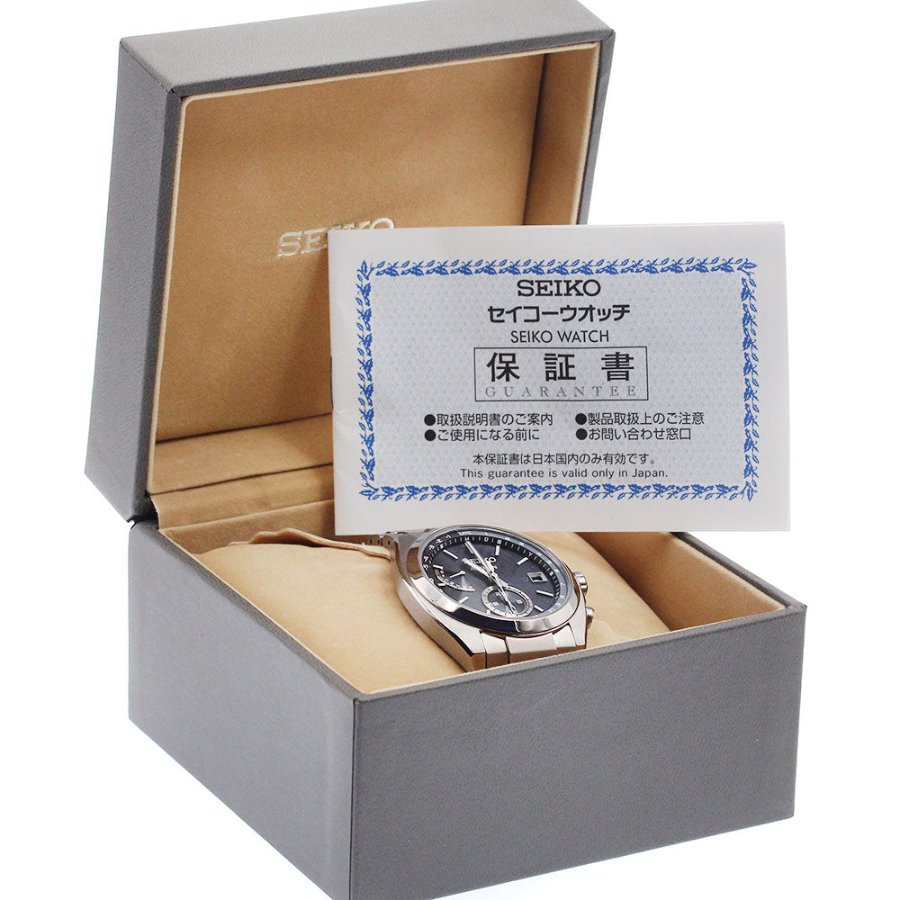 SEIKO SBXY015/8B63-0BA0 Astron Solar Radio-Controlled Men's Watch Excellent Condition with Inner Box and Warranty Card.