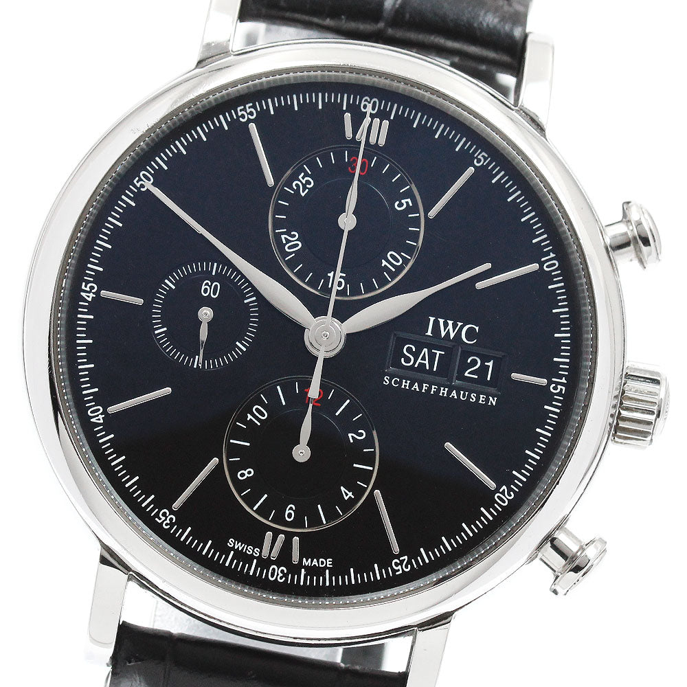 IWC SCHAFFHAUSEN IW391008 Portofino Day-Date Chronograph Automatic Men's Watch with Warranty