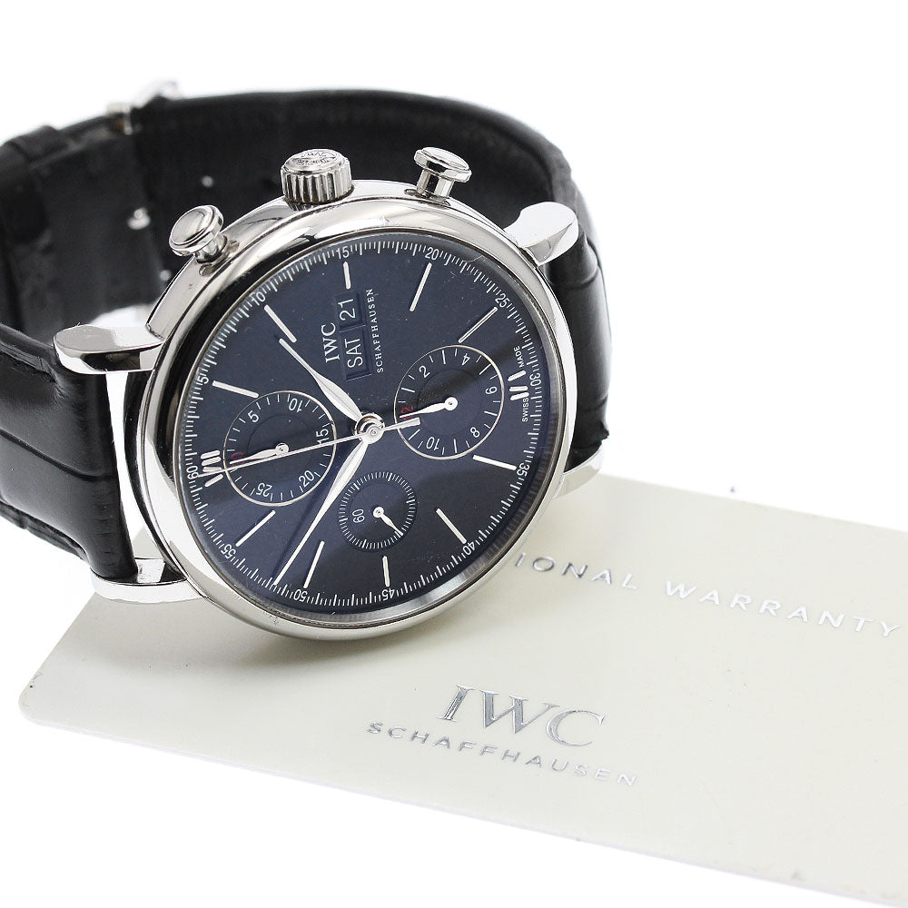 IWC SCHAFFHAUSEN IW391008 Portofino Day-Date Chronograph Automatic Men's Watch with Warranty