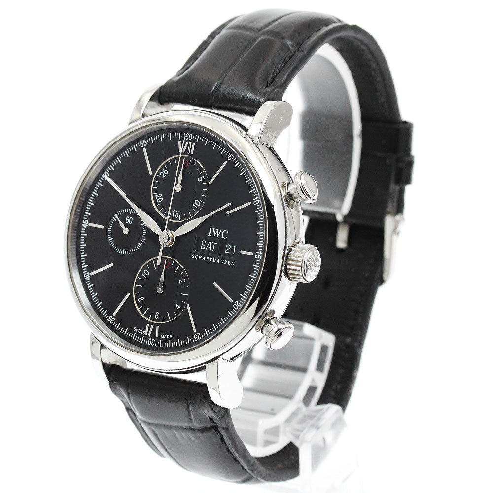 IWC SCHAFFHAUSEN IW391008 Portofino Day-Date Chronograph Automatic Men's Watch with Warranty