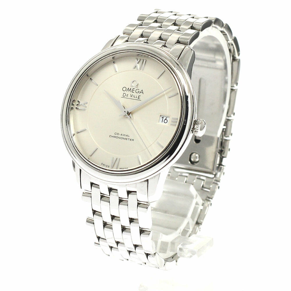 OMEGA 424.10.37.20.02.001 De Ville Prestige Co-Axial Date Automatic Men's Watch with Warranty