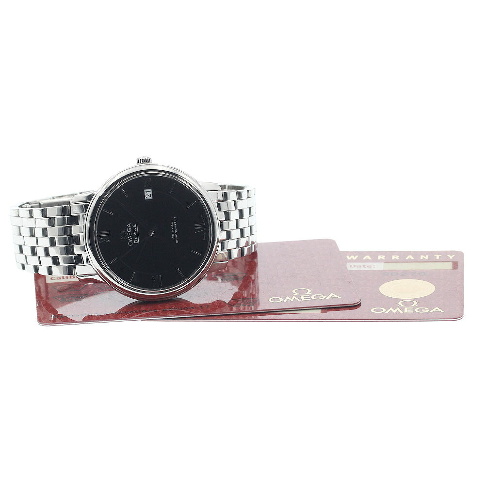 OMEGA 424.10.37.20.01.001 De Ville Prestige Co-Axial Automatic Men's Watch Excellent Condition with Warranty.