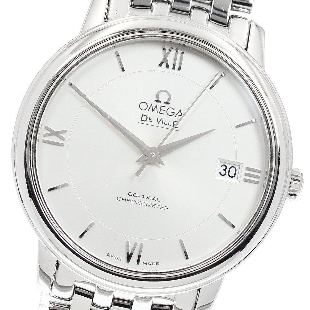 OMEGA 424.10.37.20.02.001 De Ville Prestige Co-Axial Date Automatic Men's Watch with Warranty
