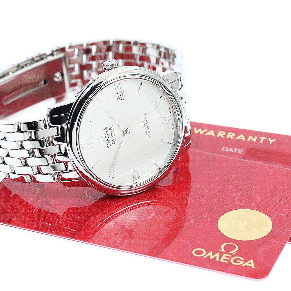 OMEGA 424.10.37.20.02.001 De Ville Prestige Co-Axial Date Automatic Men's Watch with Warranty
