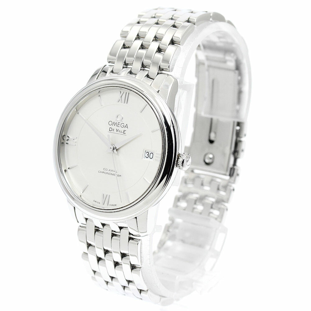 OMEGA 424.10.37.20.02.001 De Ville Prestige Co-Axial Date Automatic Men's Watch with Warranty