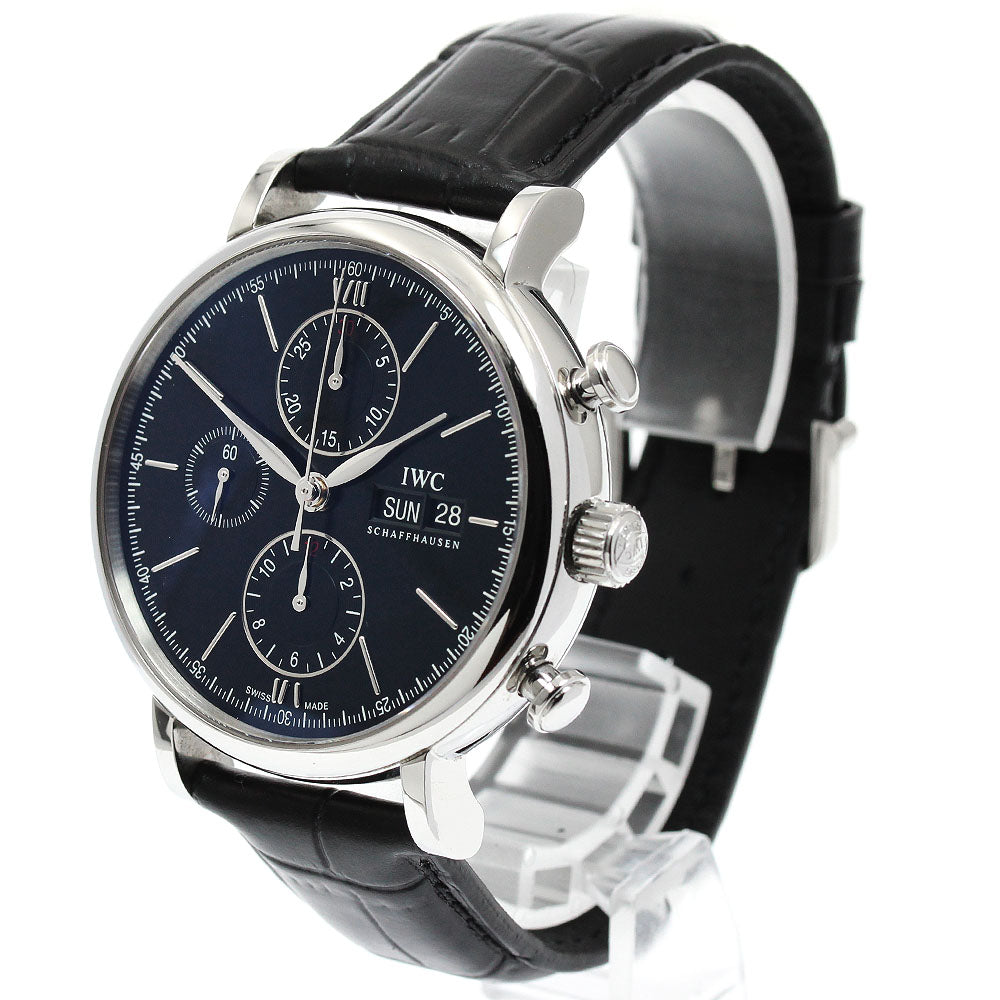 IWC SCHAFFHAUSEN IW391008 Portofino Day-Date Chronograph Automatic Men's Watch with Warranty