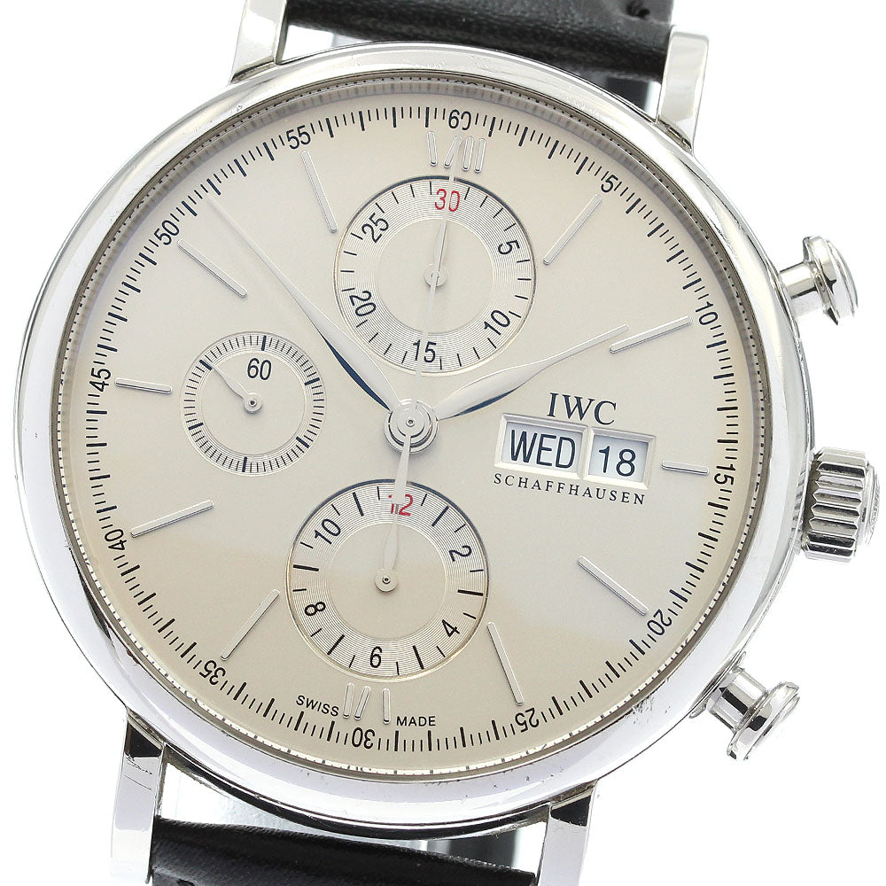 IWC SCHAFFHAUSEN IW391007 Portofino Chronograph Automatic Men's Watch with Warranty