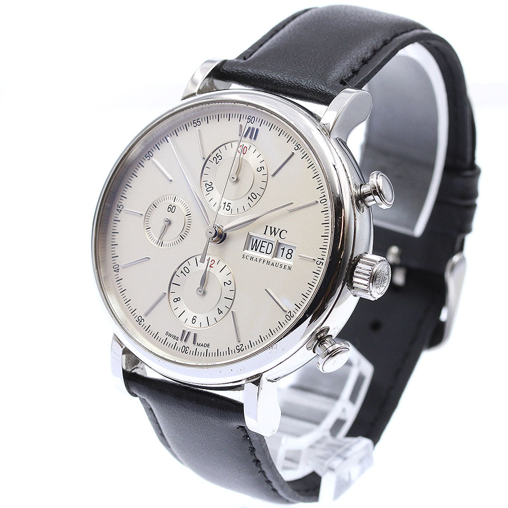IWC SCHAFFHAUSEN IW391007 Portofino Chronograph Automatic Men's Watch with Warranty
