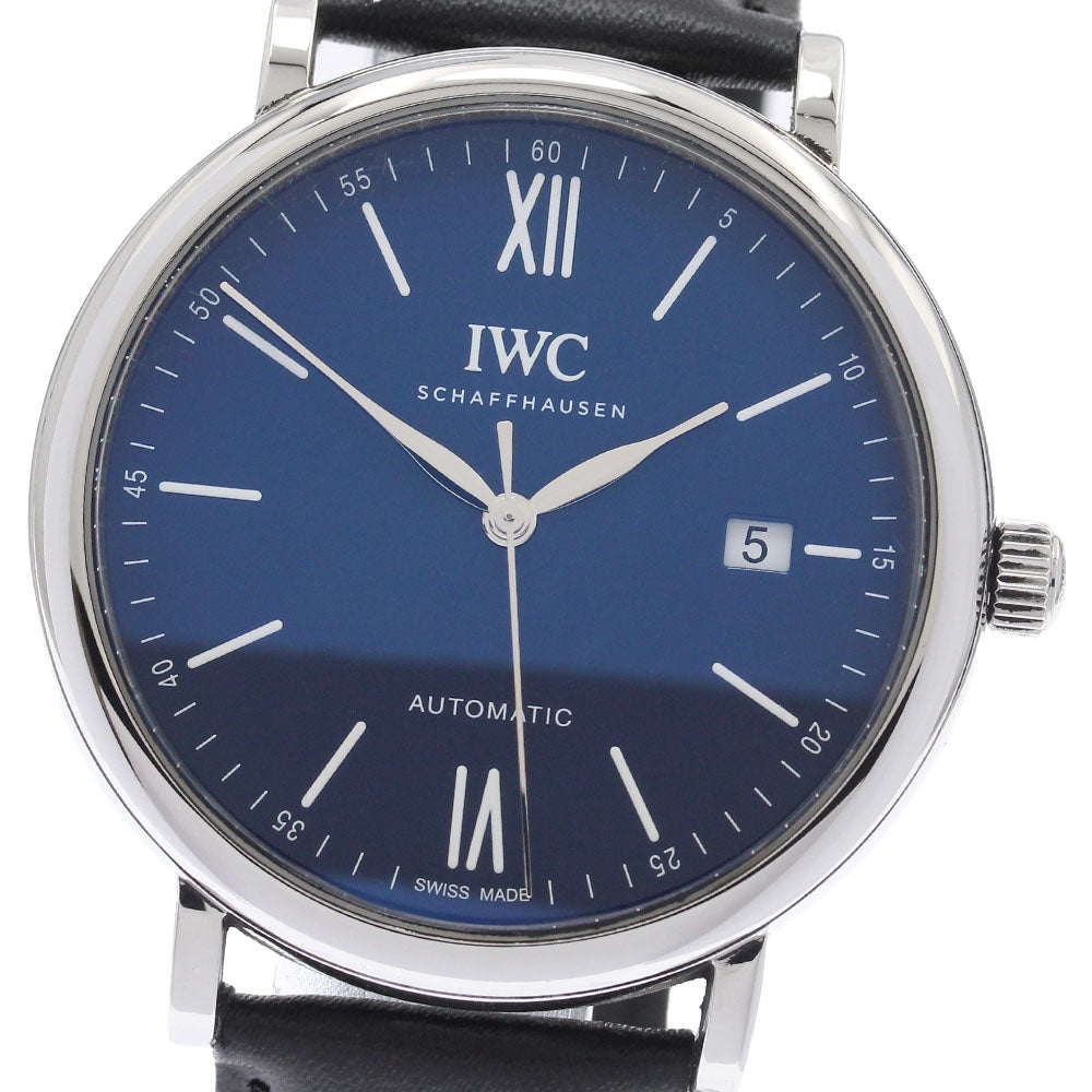 IWC SCHAFFHAUSEN IW356518 Portofino 150 Years Date Automatic Men's Watch Excellent Condition with Warranty.