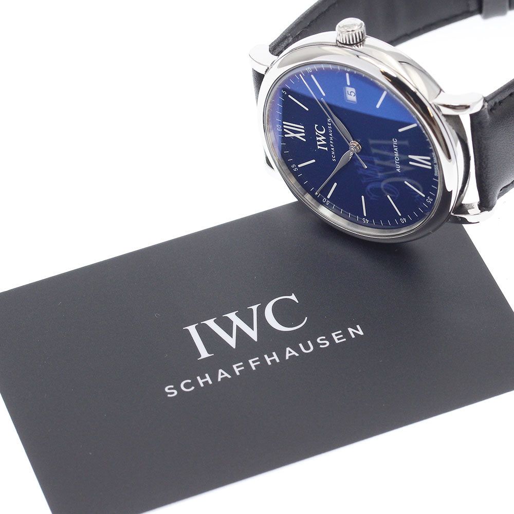 IWC SCHAFFHAUSEN IW356518 Portofino 150 Years Date Automatic Men's Watch Excellent Condition with Warranty.