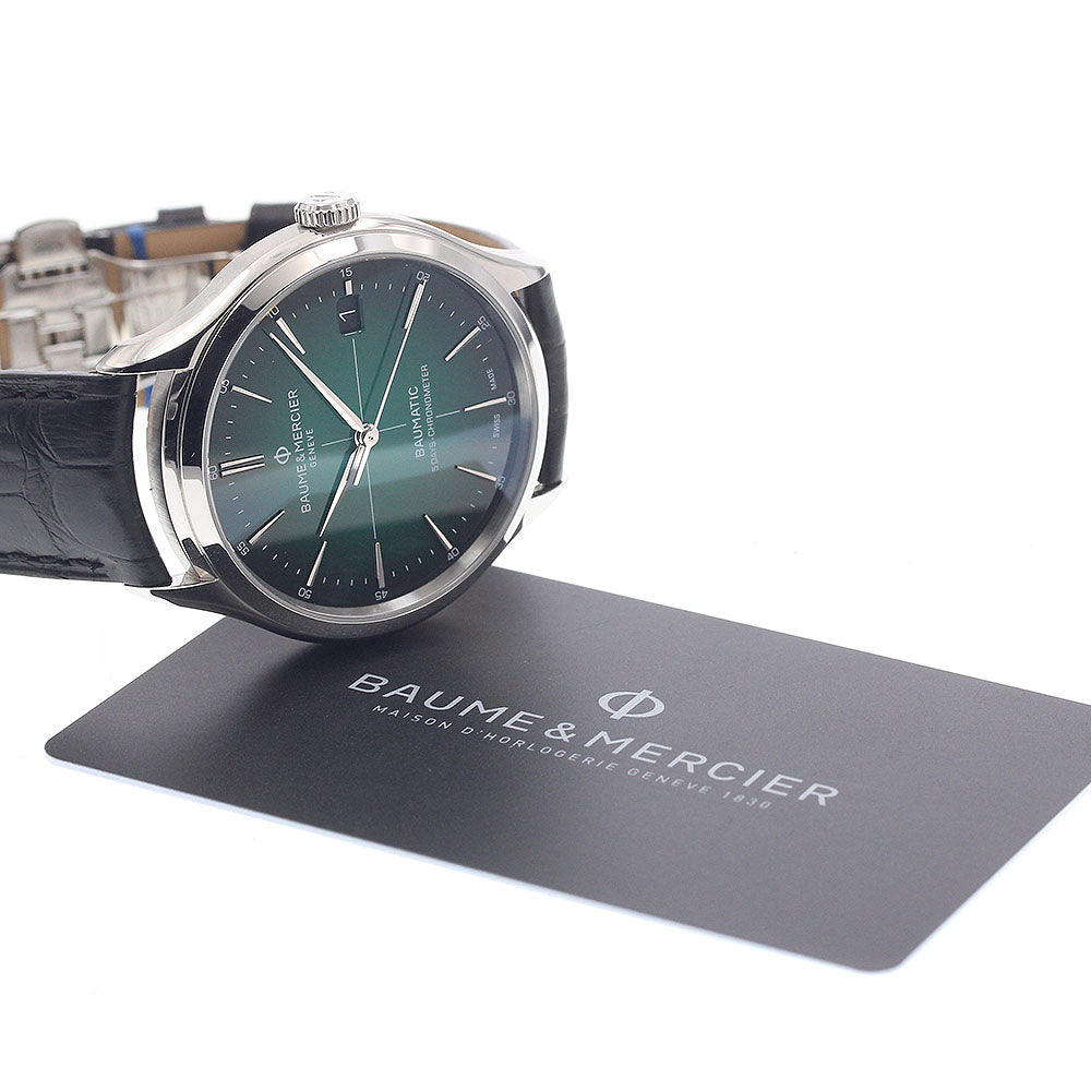 Baume & Mercier MOA10592 Clifton Date Automatic Men's Watch Excellent Condition with Warranty Card