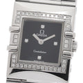 OMEGA 1528.46 Constellation Carre Quadra 4P Diamond Bezel Quartz Ladies