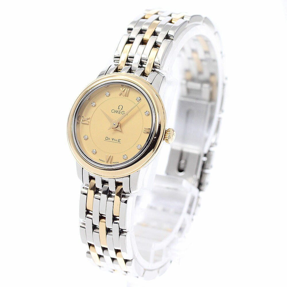 OMEGA 424.20.24.60.58.001 De Ville Prestige 8-Diamond Quartz Ladies Watch