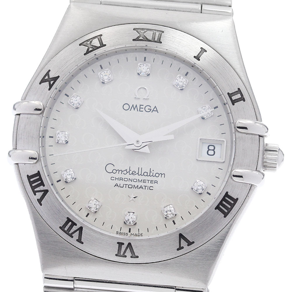 OMEGA 1504.35 Constellation 50th Anniversary Date 11P Diamond Automatic Men's Watch (Good Condition)
