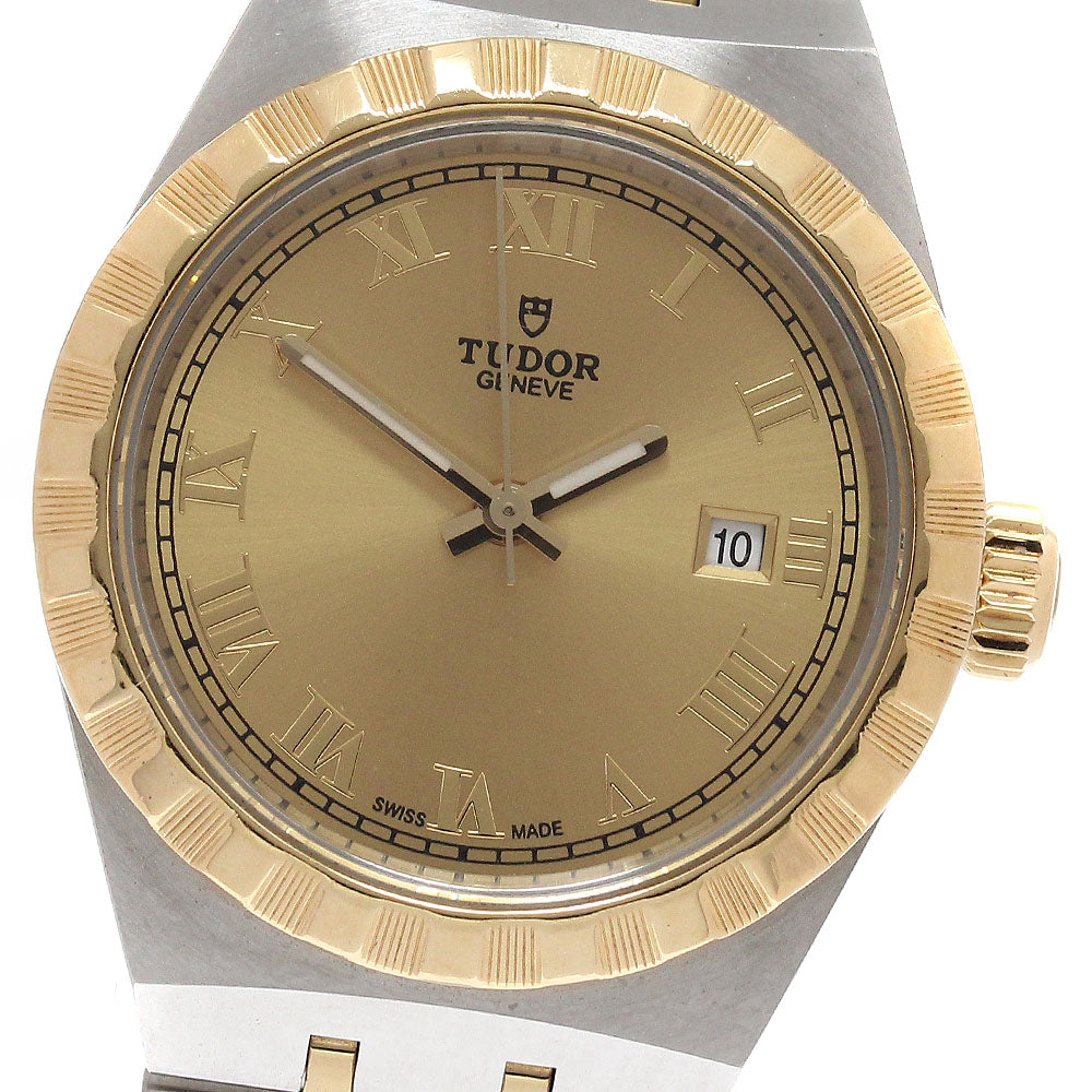 TUDOR 28303 Royal Date YG Combination Automatic Ladies Watch with Warranty