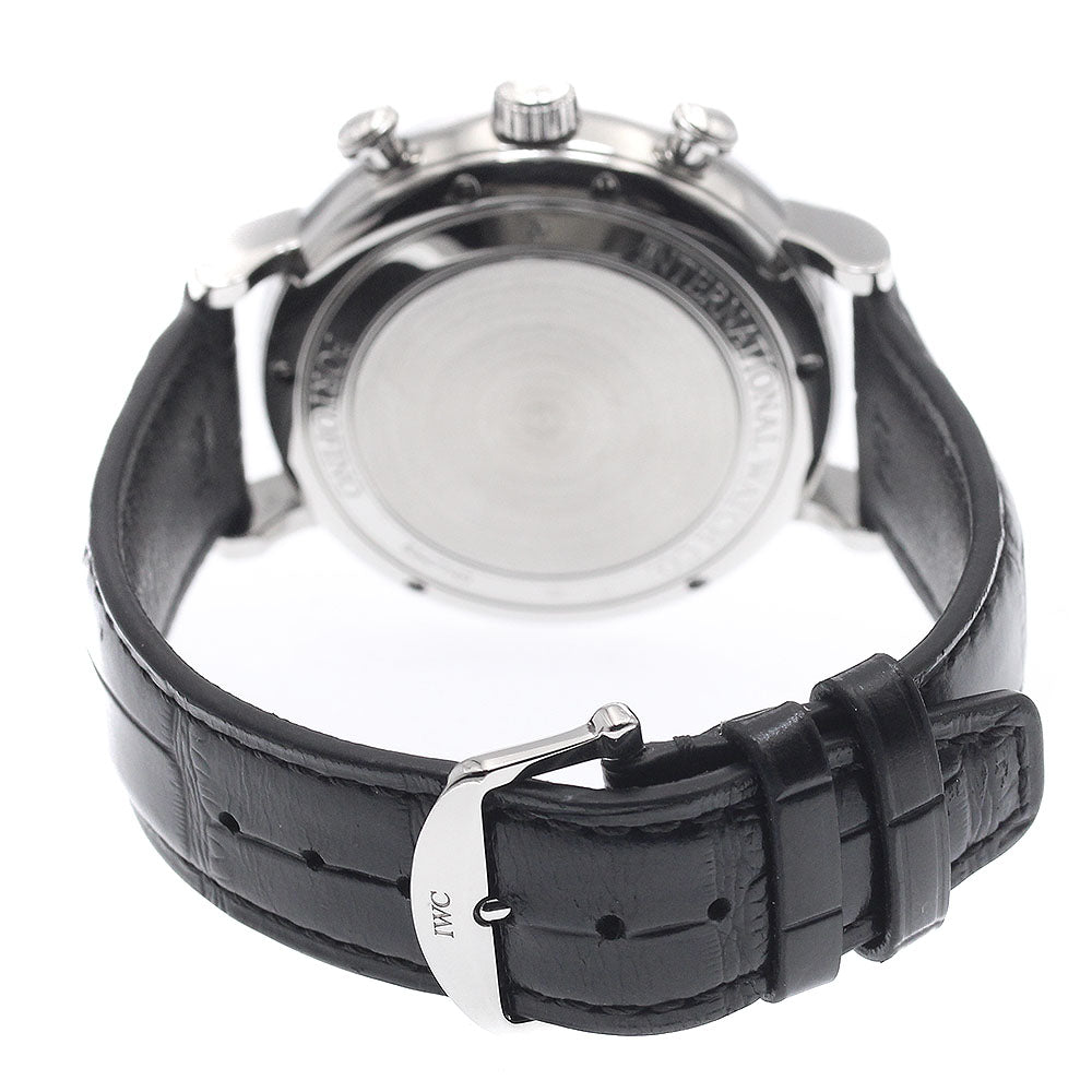 IWC SCHAFFHAUSEN IW391008 Portofino Day-Date Chronograph Automatic Men's Watch (Good Condition)