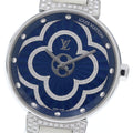 LOUIS VUITTON QA095 Tambour Moon Divine Diamond Quartz Women's Watch Excellent Condition with Box and Warranty.