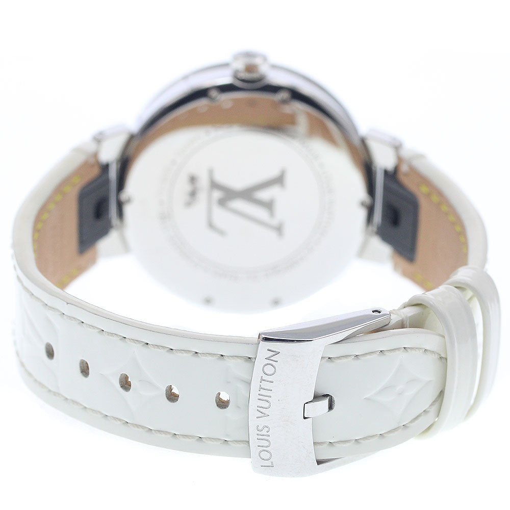 LOUIS VUITTON QA095 Tambour Moon Divine Diamond Quartz Women's Watch Excellent Condition with Box and Warranty.